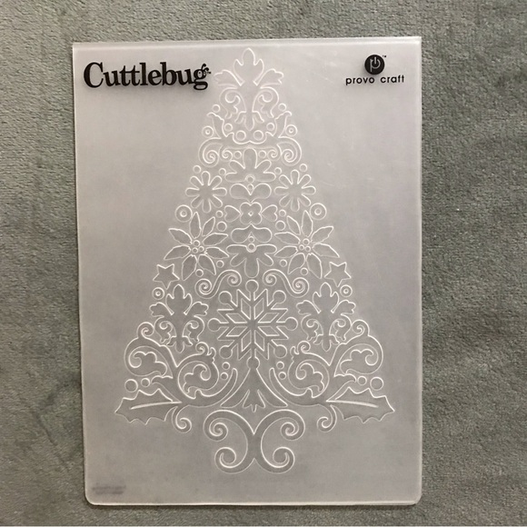 Cuttlebug 4 x 6 inches LACE TREE embossing folder - Picture 3 of 10